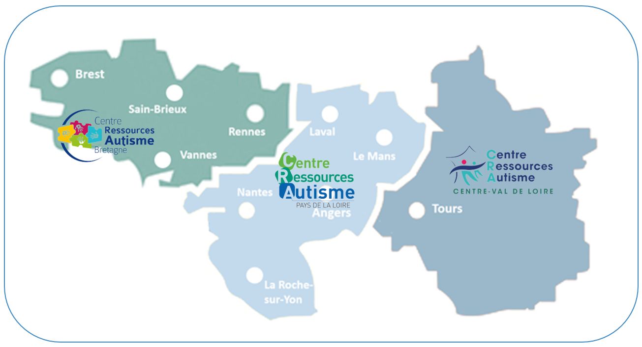 Carte des 3 CRA du Grand Ouest