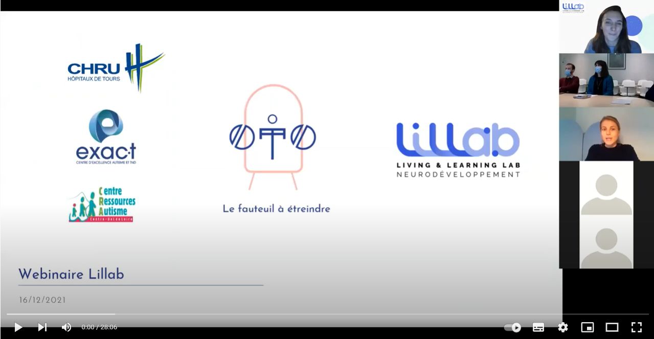 Webinaire : le fauteuil à étreindre oTo et la compréhension du trouble de la modulation sensorielle dans le TSA